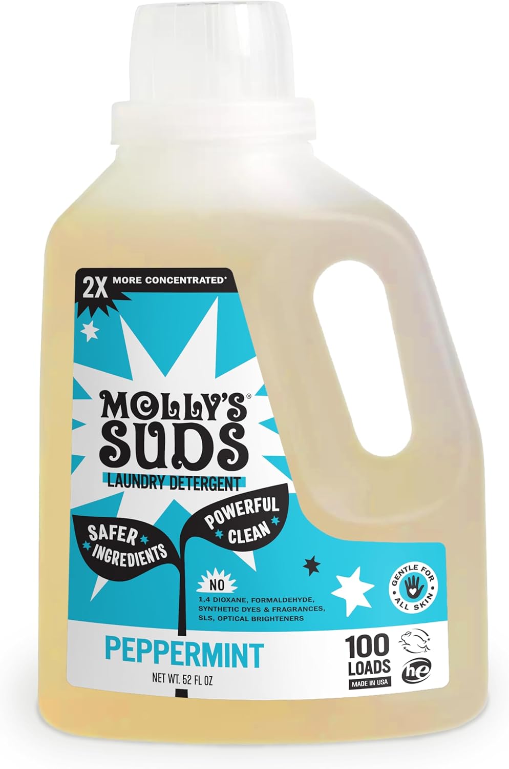 Molly's Suds Sensitive Skin Laundry Detergent, 2x Concentrated