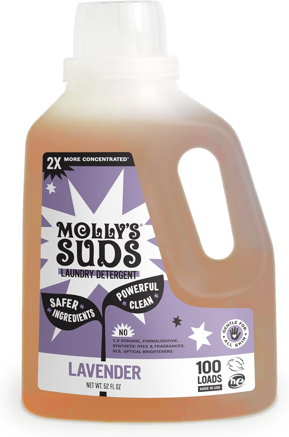 Molly's Suds Sensitive Skin Laundry Detergent, 2x Concentrated